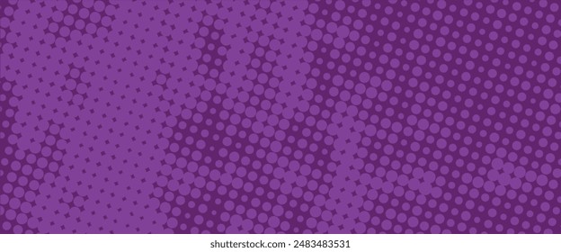 Abstract dots halftone pattern purple color gradient texture background vector illustration modern