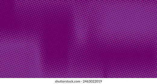 Abstract dots halftone purple color pattern gradient texture background.