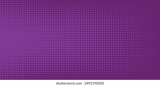 Abstract dots halftone purple color pattern gradient texture background.