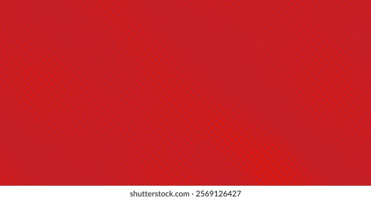 Abstract dots halftone red color pattern gradient texture with technology digital background. Suit for booklet, brochure, banner, poster, website, flyer, cover, corporate, backdrop. Vector 
