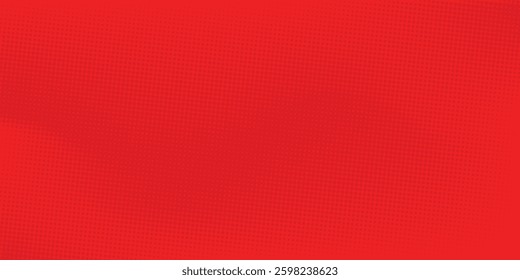 Abstract dots halftone red color pattern gradient texture with technology digital background. Pop art comics style.