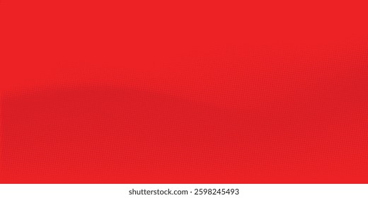 Abstract dots halftone red color pattern gradient texture with technology digital background. Pop art comics style.