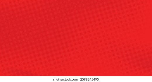 Abstract dots halftone red color pattern gradient texture with technology digital background. Pop art comics style.