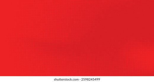 Abstract dots halftone red color pattern gradient texture with technology digital background. Pop art comics style.