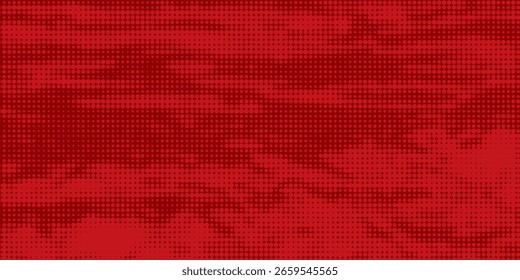 Abstract dots halftone red color pattern gradient texture with technology digital background. vector illustration eps 10