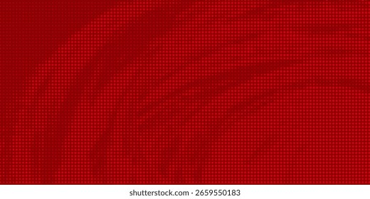 Textura Abstractas del gradiente del patrón del color rojo del semitono de los puntos con el fondo digital de la tecnología. Ilustración vectorial EPS 10