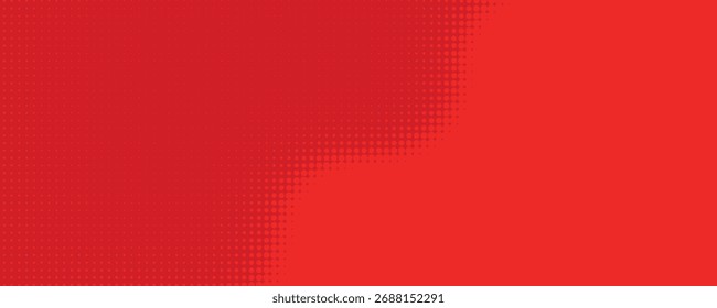 Textura Abstractas del gradiente del patrón del color rojo del semitono de los puntos con el fondo digital de la tecnología. Estilo de cómics de arte Pop. Eps10
