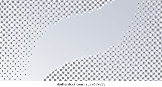 Abstract dots halftone white and blue color pattern gradient grunge texture background simple