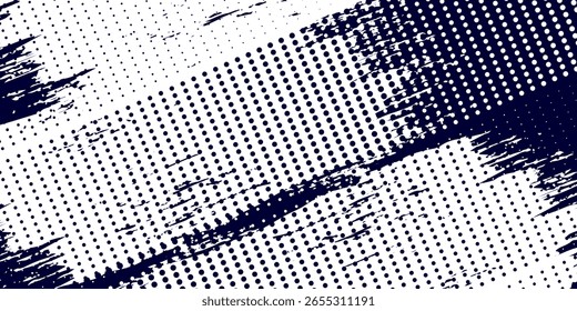 Abstract dots halftone white \u0026 blue color pattern gradient grunge modern abstract design art