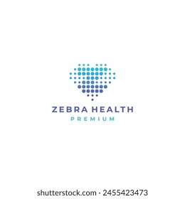 abstract dots heart with letter z logo vector for health medical hosital technology business brand 