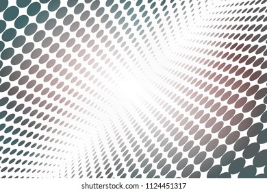 Abstract dots with illusion of depth and perspective. technology background. modern pattern
