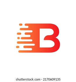 Diseño del logotipo de la letra B de puntos abstractos. Vector de diseño de letras B con ilustración de plantilla de vectores de puntos.