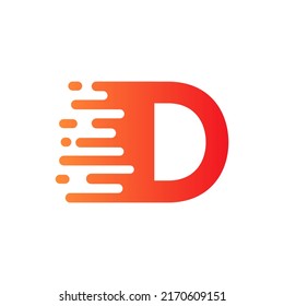 Abstract Dots Letter D Logo Design. D Letter Design Vector with Dots Vector Template Illustration.