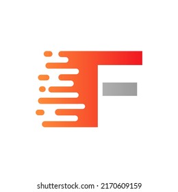 Abstract Dots Letter F Logo Design. F Letter Design Vector with Dots Vector Template Illustration.