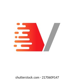 Abstract Dots Letter V Logo Design. V Letter Design Vector with Dots Vector Template Illustration.