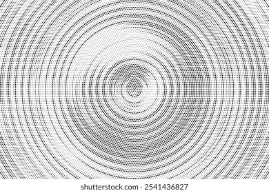 Abstract dots lined background. Retro style comic sunburst with dots ray. Dotted background as design element.