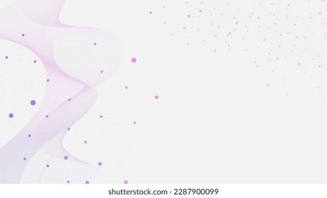 Abstract dots and lines connection molecules structure genetic, DNA, chemical, technology and science concept background. Vector illustration.