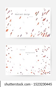Abstract dots and lines vector background. Banner template