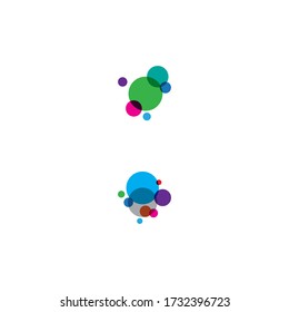 Abstract dots  Logo Template vector icon illustration design