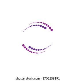 Abstract dots logo vector business template