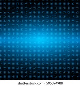 Abstract Dots Mosaic Background. Dark abstract background with glowing lights. Vector illustration