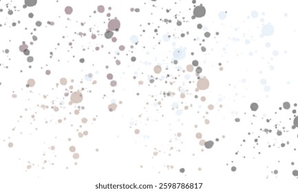 Abstract Dots on a White Canvas