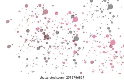 Abstract Dots on a White Canvas