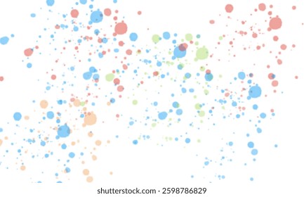 Abstract Dots on a White Canvas