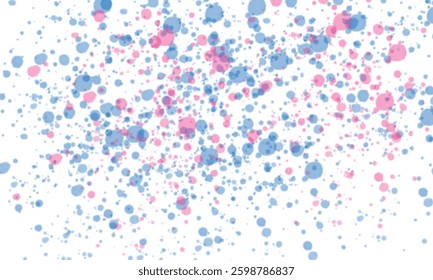 Abstract Dots on a White Canvas