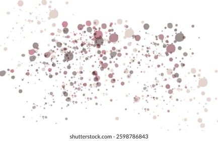 Abstract Dots on a White Canvas