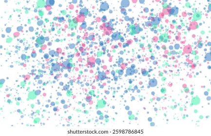 Abstract Dots on a White Canvas
