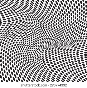 abstract dots optical art op art background