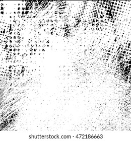 Abstract Dots Overlay Texture . Black and white grunge artistic background.