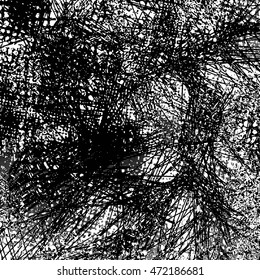Abstract Dots Overlay Texture . Black and white grunge artistic background.