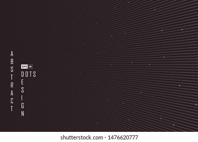 Abstract dots pattern on brown background. Use for presentation artwork, template design, ad, poster, tech cover. illustration vector eps10