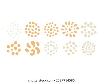 Abstract Dots Shape Element Set