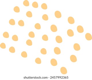 Abstract Dots Trendy Hand Drawn Shapes