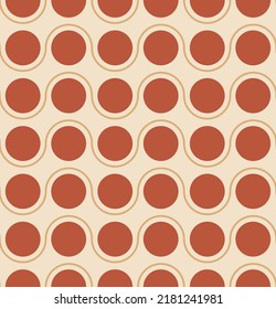 Puntos abstractos Tiras onduladas Patrón geométrico sin inconvenientes Colores de moda a la moda Perfecto para la impresión de tela de alamante o el envolvimiento de papel con tonos marrones