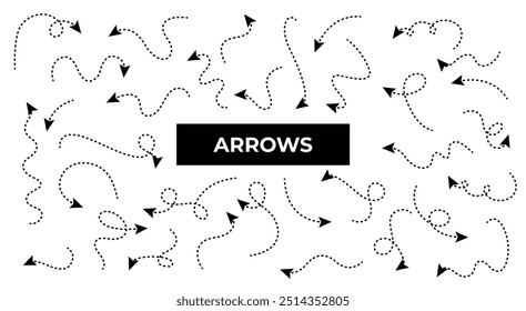 Abstrakter gepunkteter Pfeilvektor 
einstellen