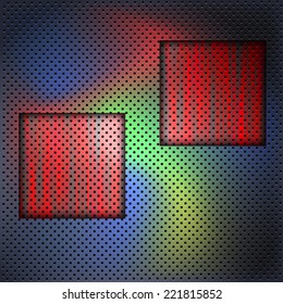 The abstract dotted background