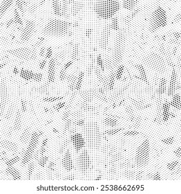 Abstract dotted background. Black and white halftone grunge pattern. Grunge background as design element. Vector illustration.