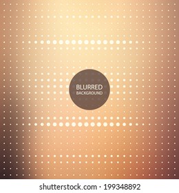 Abstract Dotted Background with Colorful Blurred Image