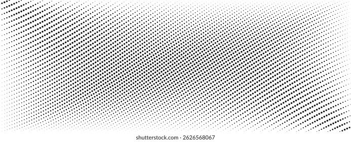 Fundo abstrato pontilhado de linhas onduladas curvas. Listras cinza horizontais deformadas. Composição dinâmica da textura de ponto linear figura de textura de ponto linear . Textura vetorial de linhas simples