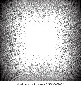 Abstract dotted background. Grunge texture overlay. Vector illustration.