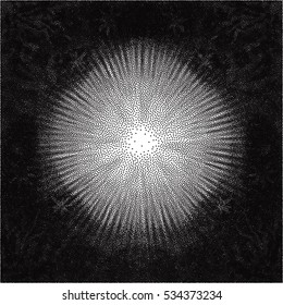 Abstract dotted background. Grunge texture for design. Vector illustration.