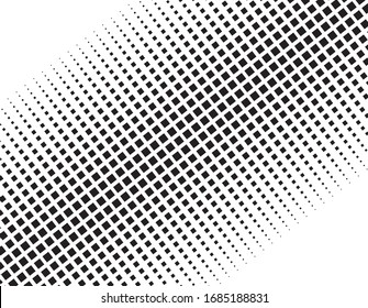 Abstract dotted background. Halftone effect vector illustration. Black dots on white background. Halftone squares texture.