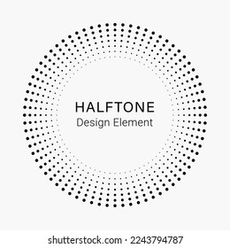 Abstract dotted background. Halftone effect. Black dotted background. Black dots on white background. Dotted design element.