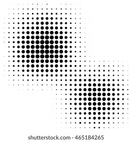 Abstract dotted background. Halftone effect vector background