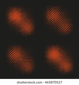 Abstract dotted background. Halftone effect vector background