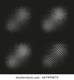 Abstract dotted background. Halftone effect vector background